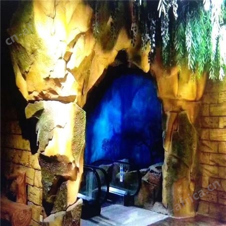 餐厅酒店装饰假山厂家 广州过山车假山 大气磅礴