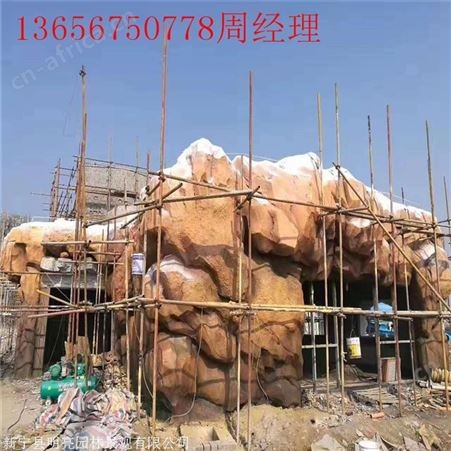 天津宁河区休闲山庄假山 湘岩园林动物园假山施工 欢迎咨询