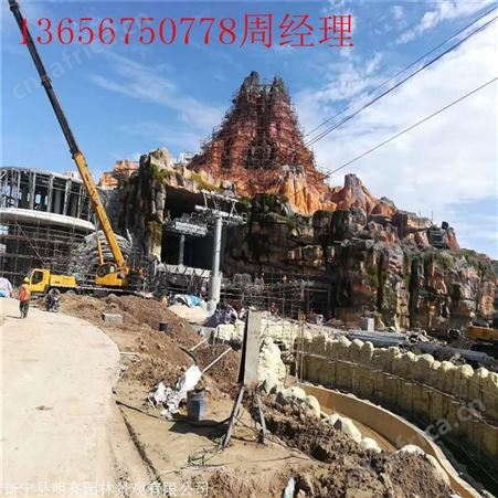 天津河北区水池瀑布假山塑石 湘岩园林大型瀑布假山施工 欢迎咨询