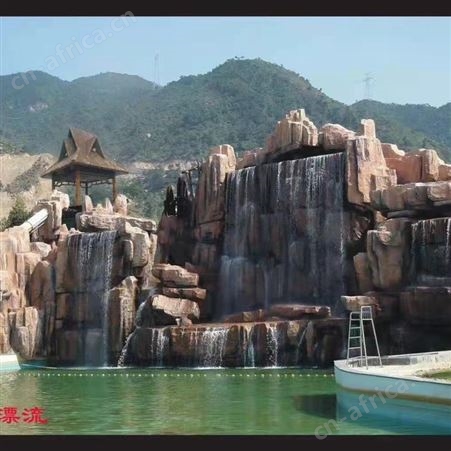 阿勒泰地区 大型水泥直塑石假山 室内假山假树 假山塑石 湘岩园林