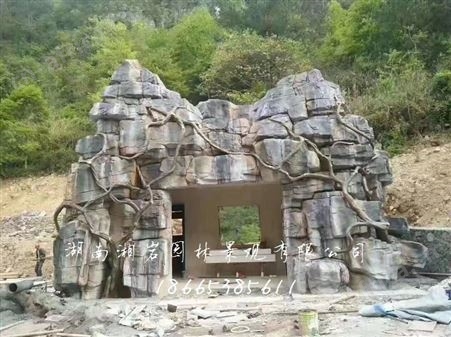 无锡水泥假山 塑石假山园林 卡通假山工程 庭院假山假山假树施工队