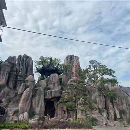 安徽省宿州市 庭院护栏仿木栏杆 中式仿木护栏 湘岩园林
