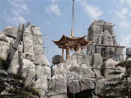 无锡水泥假山 塑石假山园林 卡通假山工程 庭院假山假山假树施工队