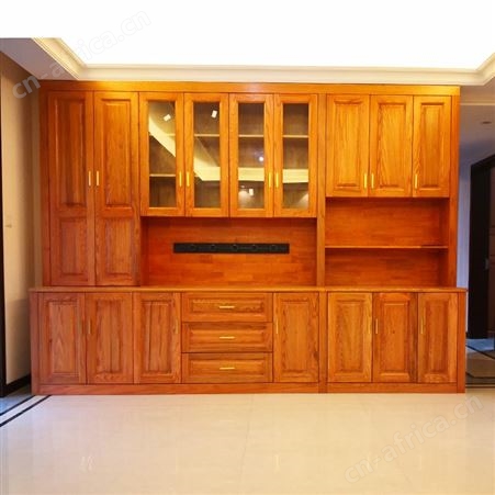 实木餐边柜现代简约酒柜靠墙组合客厅收纳储物柜中式厨房茶水碗柜