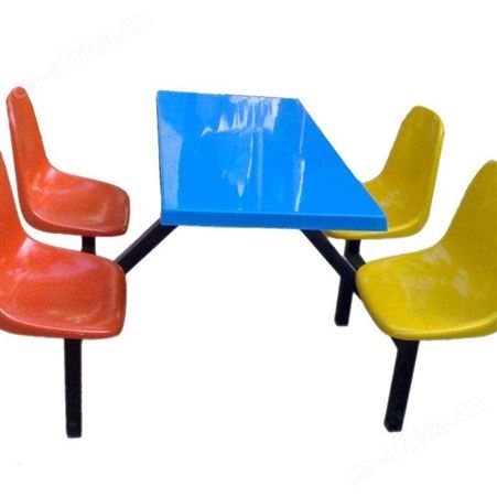 广西南宁餐椅公司XZJ－4四人位餐桌椅  食堂餐桌椅 防火板餐桌 不锈钢餐桌