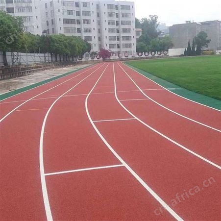 塑胶跑道学校操场重庆混合型全塑型预制型透气型橡胶跑道厂家