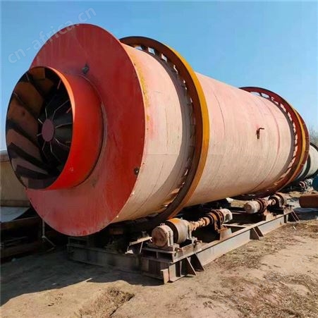 二手 重型三筒烘干机滚筒烘干黄砂型砂矿渣干燥段长8米 运转稳定