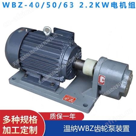 WBZ-400,WBZ-500,WBZ2-16温纳油泵电机组齿轮泵装置