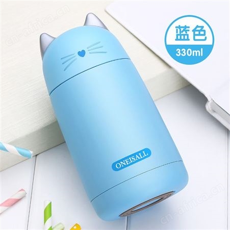 红素萌萌可爱保温杯女创意潮流便携迷你学生水杯韩版清新文艺杯 300个起订不单独零售