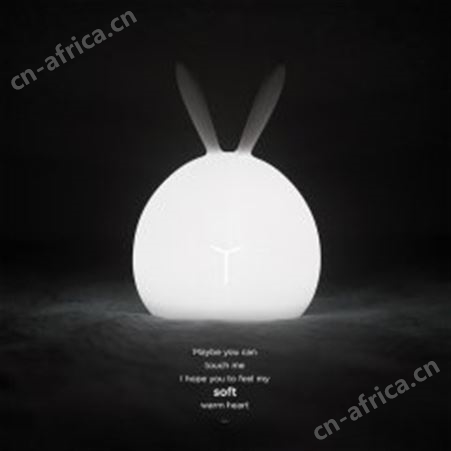 红素充电环保硅胶兔子拍拍灯免费设计logo 100个起订不单独零售