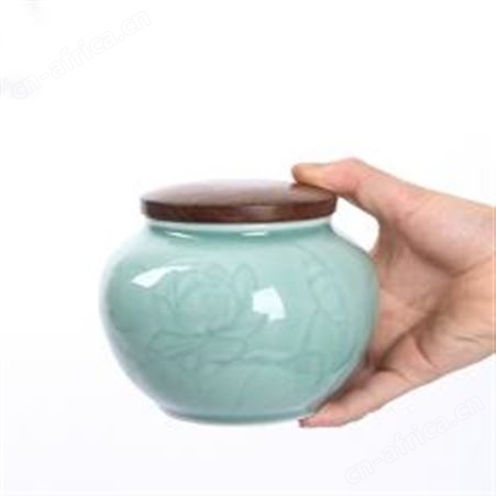 红素茶叶罐陶瓷小号储物罐 50件起订不单独零售