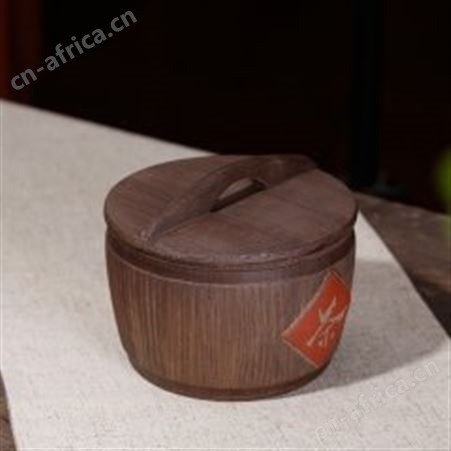 红素小号紫砂茶叶罐仿木纹七饼批发宜兴茶具普洱茶饼罐子 500件起订不单独零售