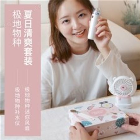 红素usb便携纳米喷雾风扇 脸部喷雾仪秋冬季滋润套装