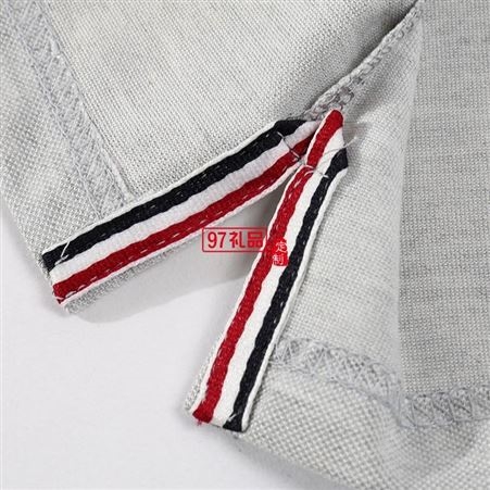 红素欧兰棉翻领可定制logo 300个起订不单独零售
