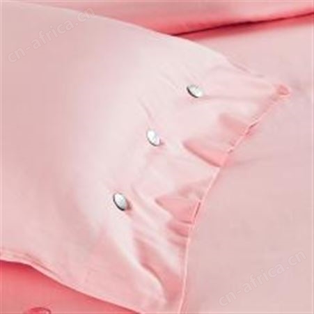 红素纯棉床上用品刺绣花田园粉色被套件 全棉贡缎四件套 50件起订不单独零售
