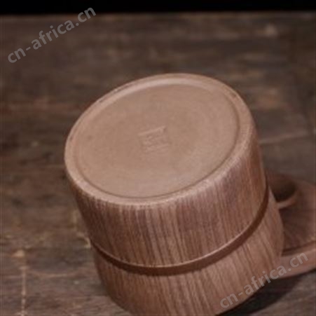 红素紫砂茶叶罐大号七饼仿木纹全手工中式复古型 300套起订不单独零售