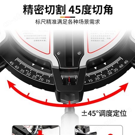 锯铝机10寸高精度铝合金木材小型切角机多功能便携式45度斜切割机