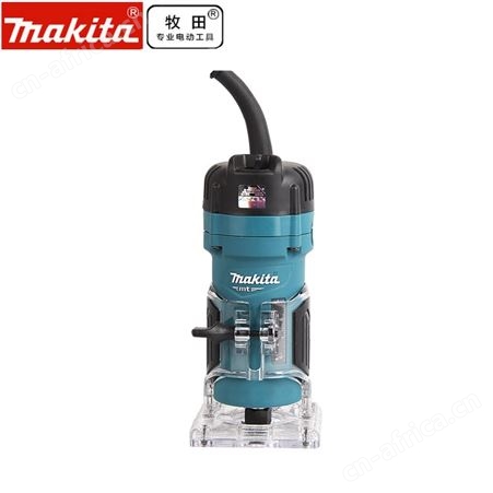 牧田修边机M3700B木工开槽机多功能铝塑板开孔木工小锣机电动工具