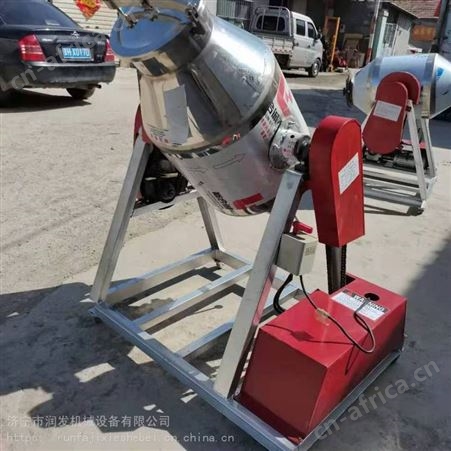 JC-4733蝶阀出料粉末搅拌机 100L腰鼓式搅拌机视频 食品调加剂混料机