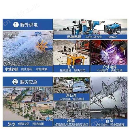 汽油发电机家用小型单相纯铜线220V/380V户外便携式单缸