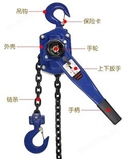 手扳葫芦规格型号 3吨6米手摇吊葫芦拉紧线器 手动葫芦