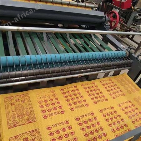 冥币压花印花机器 黄纸生产制造设备 火纸印刷起泡机器运行稳定