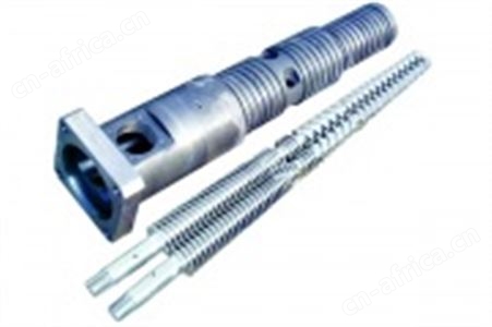 锥形双孔机筒螺杆