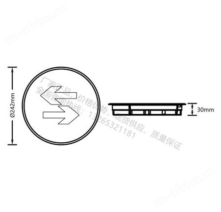 敏华安全出口应急led灯具螺丝圆形超薄不锈钢地埋灯M-BLJC-1LREⅠ1WZLP/M-BLJC-1REⅠ1WZLQ