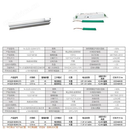 劳士消防电源监控系统应急组合式T8LED支架加12V-7.2V镍镉电池N-ZLZD-E20W1373