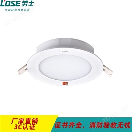 π拿斯特劳士应急电源集中电源A型智能照明灯4寸磨砂罩DC36V筒灯L-ZFJC-E7W7036
