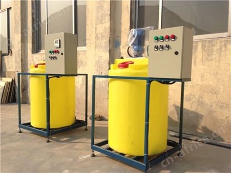 加酸加碱加药器 远湖PE搅拌加药罐 液体搅拌厂家 天津成套加药装置