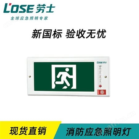 6S光世界劳士方向可定制应急灯价格安全出口中号导光板嵌墙式标志灯N-BLZD-1LROEI5WEAU
