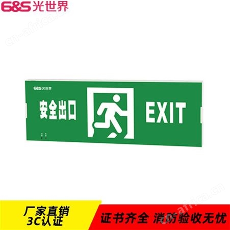 6S光世界集电自控应急照明防火塑料大标志灯N-BLJD-2LROEⅢ2WJDC N-BLJD-1LROEⅢI2WJDD