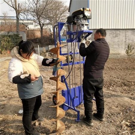 路灯杆挖坑机 宸瑞达CRD15-D1多功能 手推式土质钻坑不怕石头