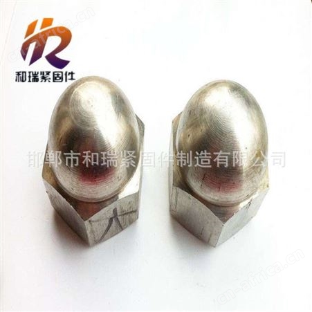 【圆头螺母 盖螺母 规格齐全 现货供应 欢迎和瑞紧固件】
