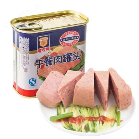 梅林午餐肉罐头340克 超市批发配送 代理商 经销商 批发商