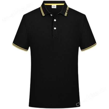 定制男女纯棉黑色企业团体聚会t恤班服4S工作服polo衫短袖DIY刺绣