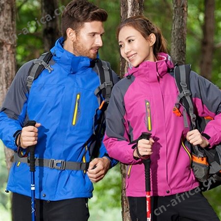 秋冬季户外冲锋衣男女两件套三合一加绒工装加厚保暖登山服工作服