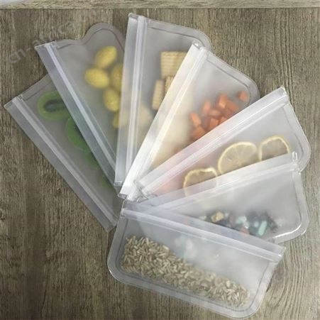 peva保鲜袋四件套博高硅胶透明可视冷冻自封食品袋批发