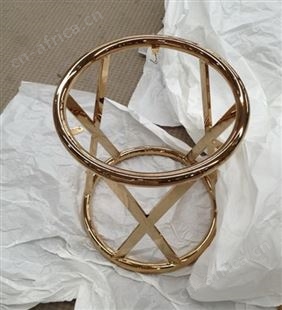 创意不锈钢茶几厂家 小户型北欧子母不锈钢 玫瑰金拉丝无指纹茶几