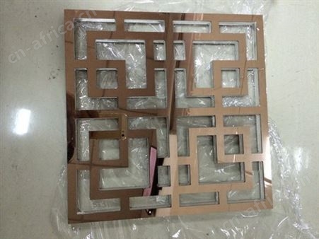 不锈钢隔断装饰屏风 中式古典不锈钢镂空花格屏风