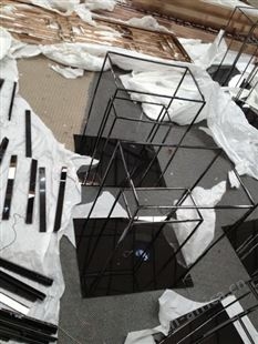 厂家定制黄钛金不锈钢展示架 现代简约钛金304不锈钢图书展示架