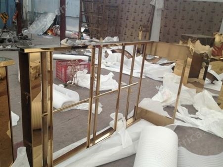厂家定制黄钛金不锈钢展示架 现代简约钛金304不锈钢图书展示架