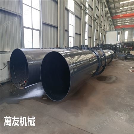 萬友鸡粪烘干机矿渣烘干机大型有机肥干燥脱水设备
