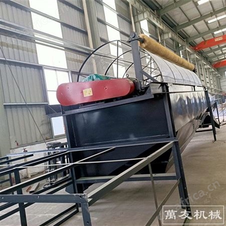牲畜粪便粉状筛分机 有机肥料滚筒筛料机 小型有机肥生产线设备
