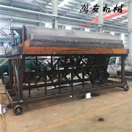 萬友猪粪发酵链板翻抛机有机肥堆肥处理翻抛设 污泥链板翻抛机