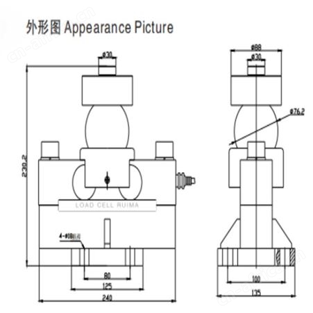 RUIMA锐马汽车衡传感器10T20T30T40T昆山RM-Q1