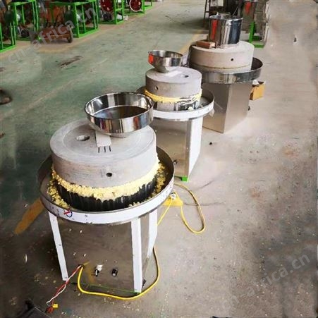 两相电花岗石磨盘石磨机 茶叶加工石磨机 文轩磨浆机