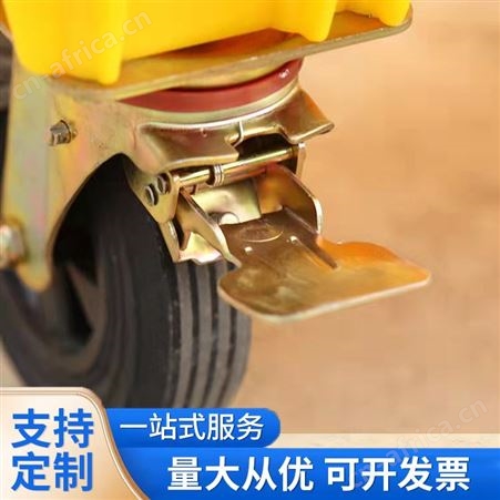 660L挂车带铁耳废物转运桶 户外手推垃圾车 昂子供应