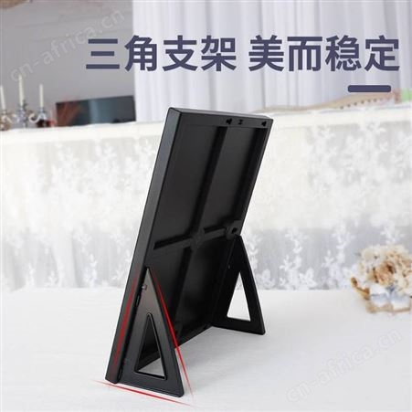 水晶桌牌定制 酒店前台亚克力指示牌定做印字 透明A5桌牌